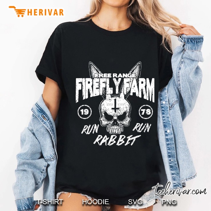 Free Range Firefly Farm Run Run Rabbit 1978 Ladies Tee