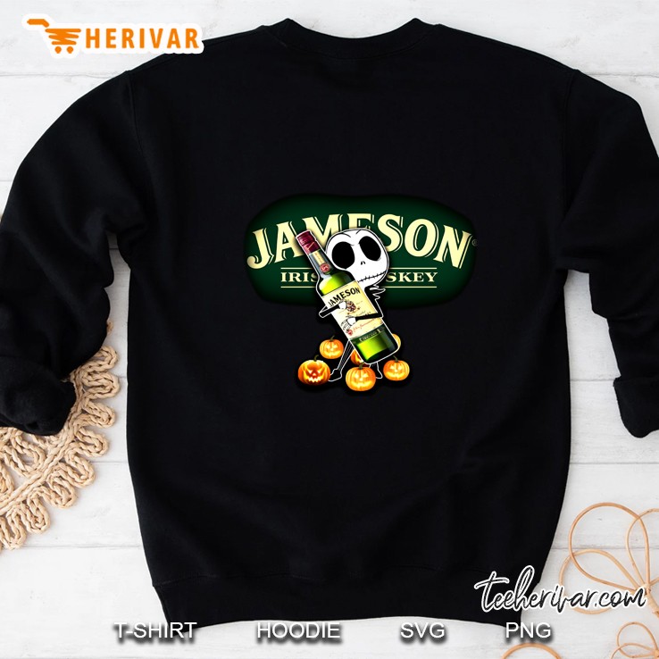 Jack Skellington Hugging Jameson Iris Whiskey Version2 Sweatshirt