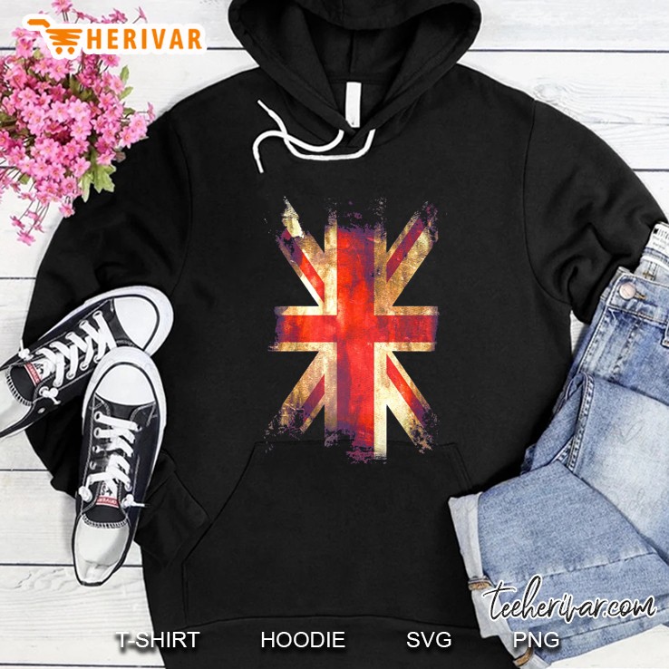 United Kingdom Flag Grunge Version Hoodie