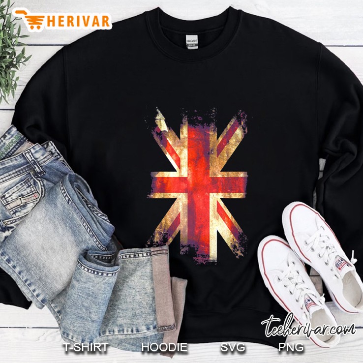 United Kingdom Flag Grunge Version Sweatshirt