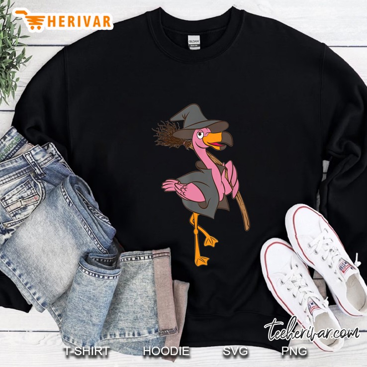 Flamingo Witch Halloween Sweatshirt