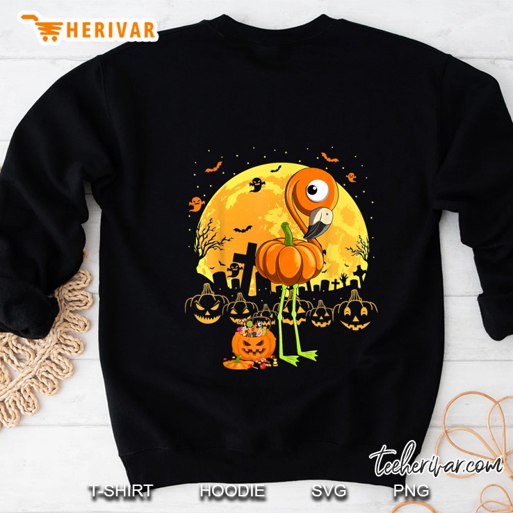 Pumpkin Flamingo Halloween Sweatshirt
