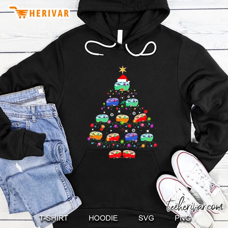 Christmas Camping Car Tree Version Hoodie