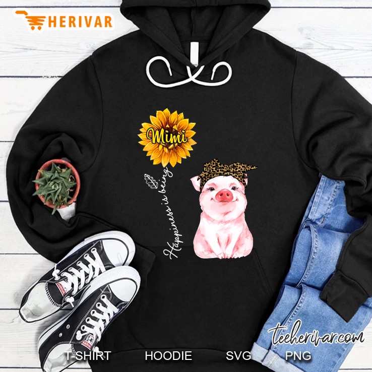 Happiness Is Being Mimi Pig With Bandana Hoodie