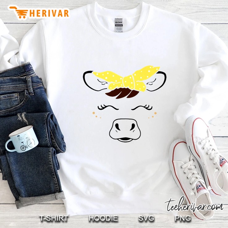 Cattle Cow Girl Badan White Version Sweatshirt