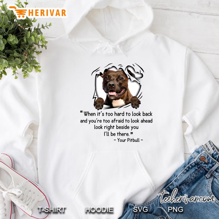 I Know I’m Just A Dog But If You Feel Sad I’ll Be Your Smile I’ll Always Be By Your Side Your Pitbull Hoodie