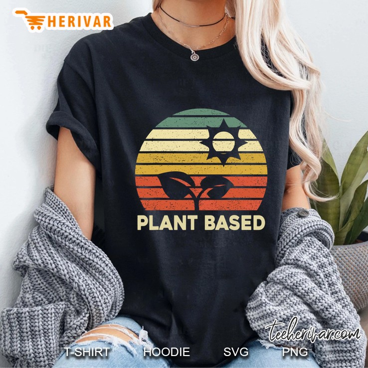 Plant Based Vegan Veganism Vegetarian Vintage Version Ladies Tee