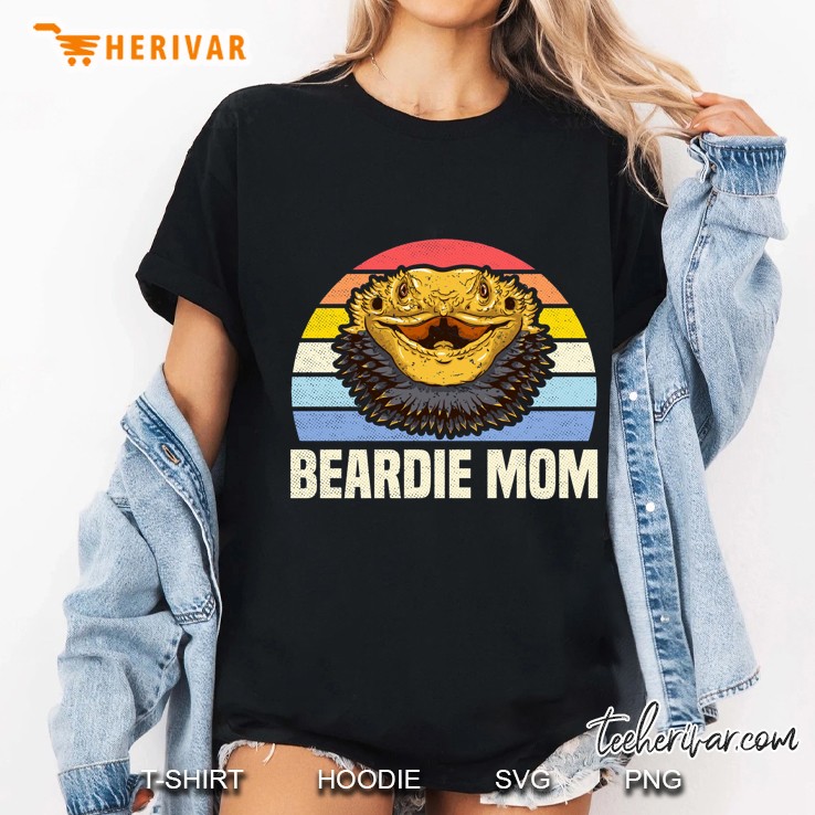 Beardie Mom Vintage Version Ladies Tee