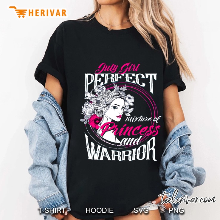 July Girl Perfect Mixture Et Princess And Warrior Ladies Tee