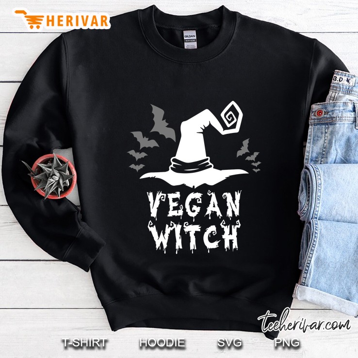 Vegan Witch Halloween Sweatshirt