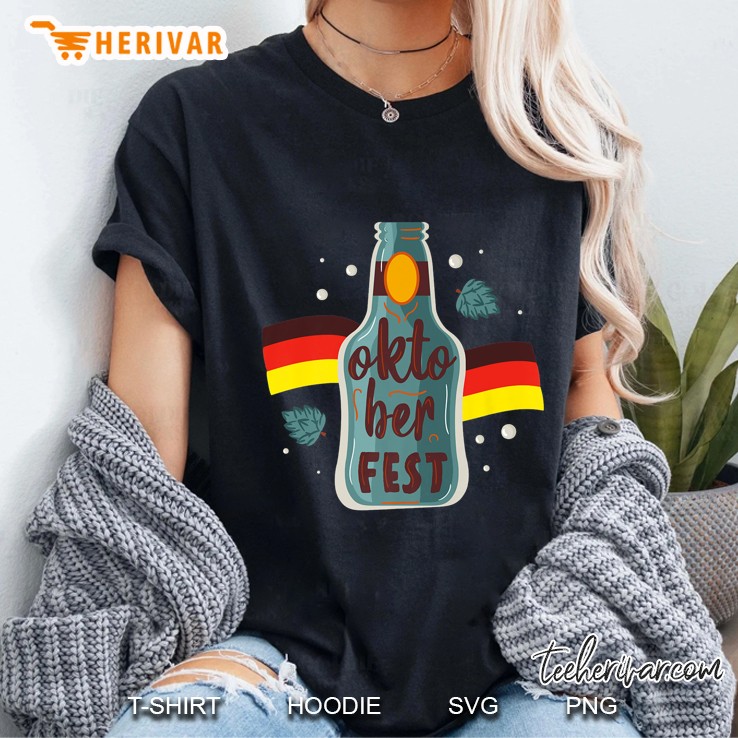 Okto Ber Fest German Flag Version Ladies Tee