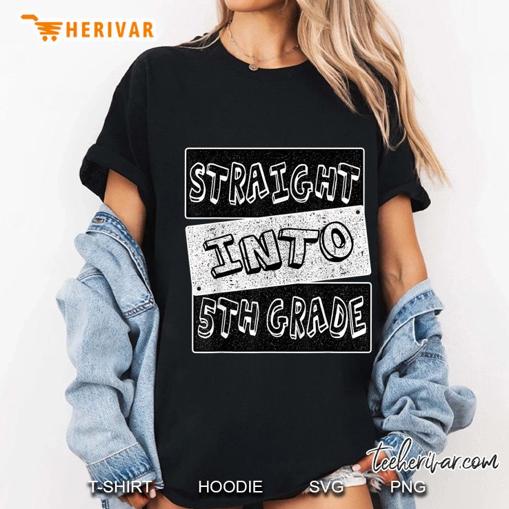 Straight Into 5th Grade Ladies Tee