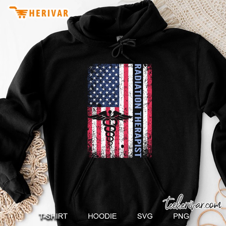 Radiation Therapist American Flag Version Hoodie
