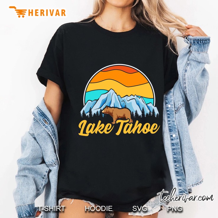Lake Tahoe Sierra Nevada Vintage Version Ladies Tee