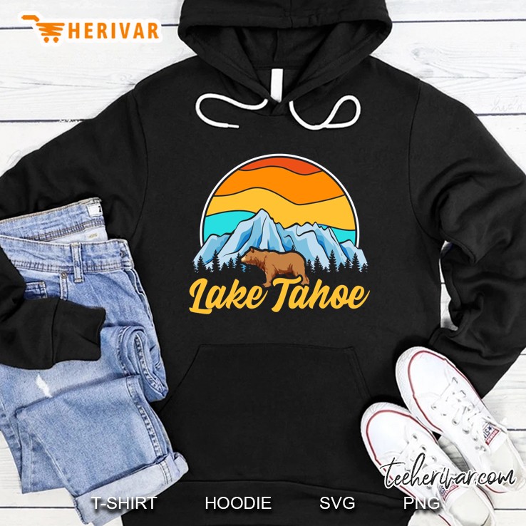 Lake Tahoe Sierra Nevada Vintage Version Hoodie
