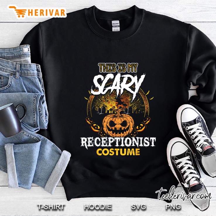 This Is My Scary Receptionist Costume Halloween Sweatshirt