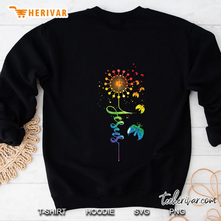 Jesus Dandelion Colorful Version Sweatshirt