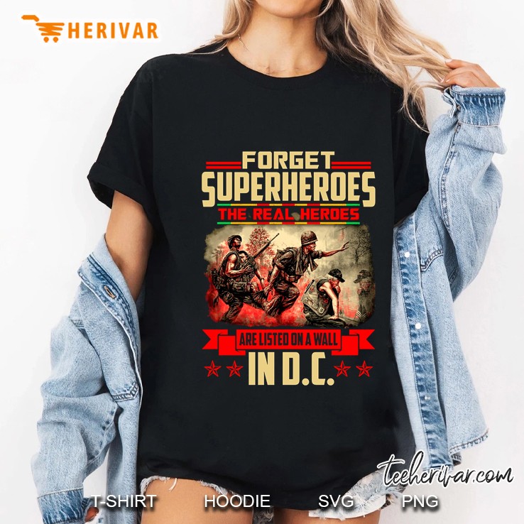 Forget Superheroes The Real Heroes Are Listed On A Wall In DC Ladies Tee