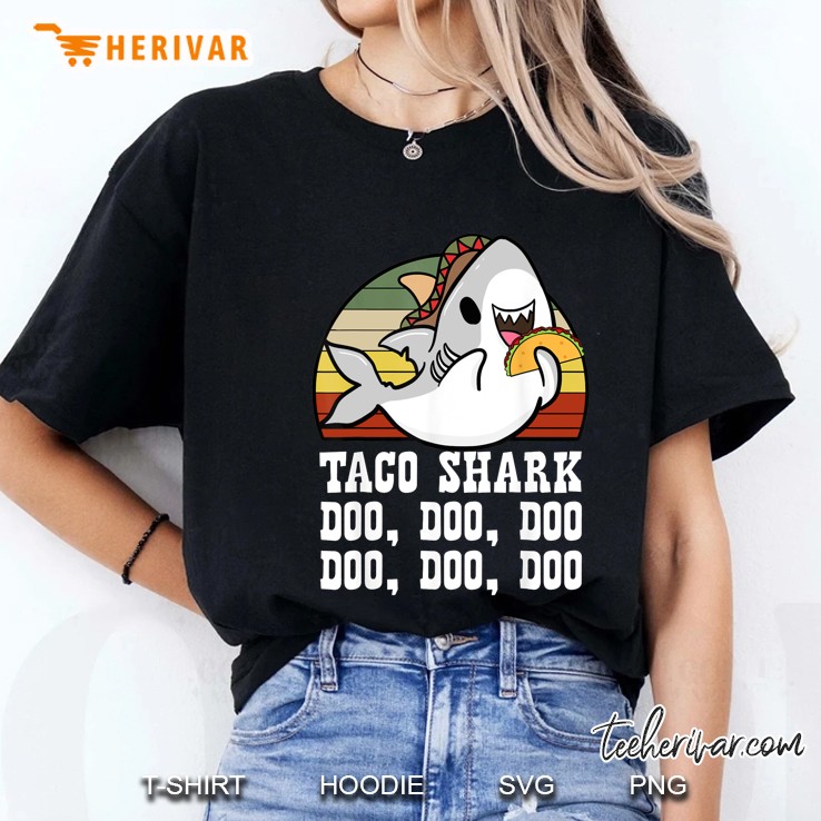 Taco Shark Doo Doo Doo Vintage Version Ladies Tee