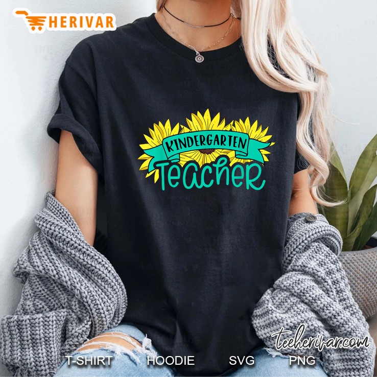 Kindergarten Teacher Sunflower Version Ladies Tee