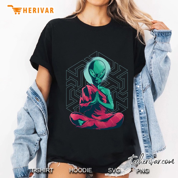 EDM Techno Alien Zen Design Dance Rave Music Festival Ladies Tee