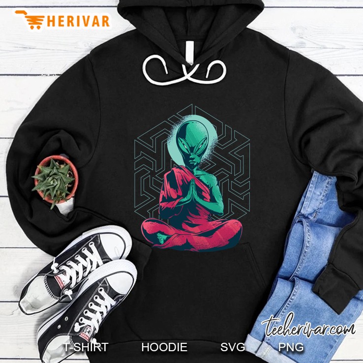 EDM Techno Alien Zen Design Dance Rave Music Festival Hoodie