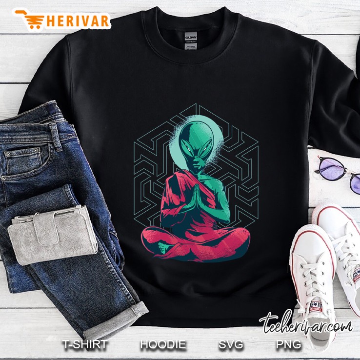 EDM Techno Alien Zen Design Dance Rave Music Festival Sweatshirt