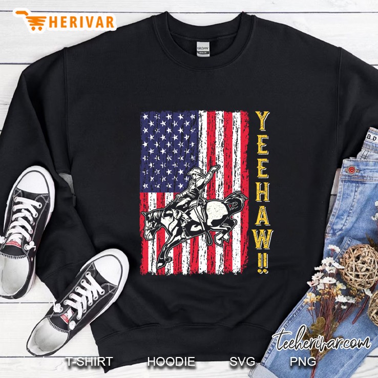 Yeehaw Cowboy American Flag Version Sweatshirt