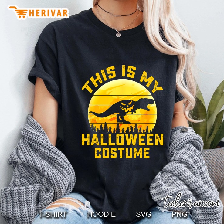 This Is My Halloween Costume T-Rex Version Ladies Tee