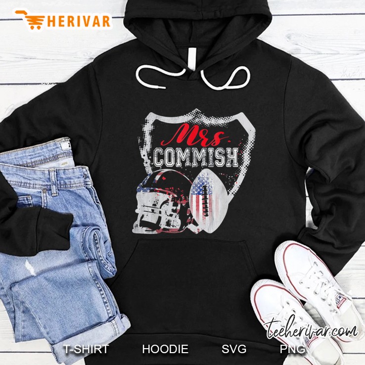 Mrs. Commish Football Version Hoodie