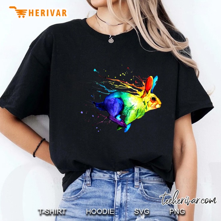 Rabbit Art Bunny Lover Whisperer Ladies Tee
