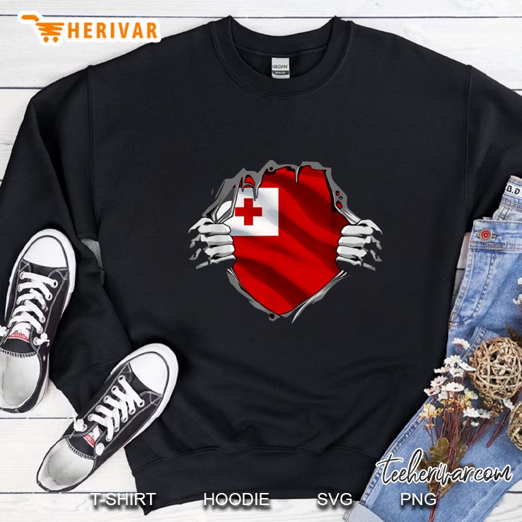 Super Tongan Heritage Tonga Roots Flag Sweatshirt