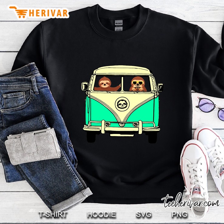 Sloth And Camper Van Sweatshirt