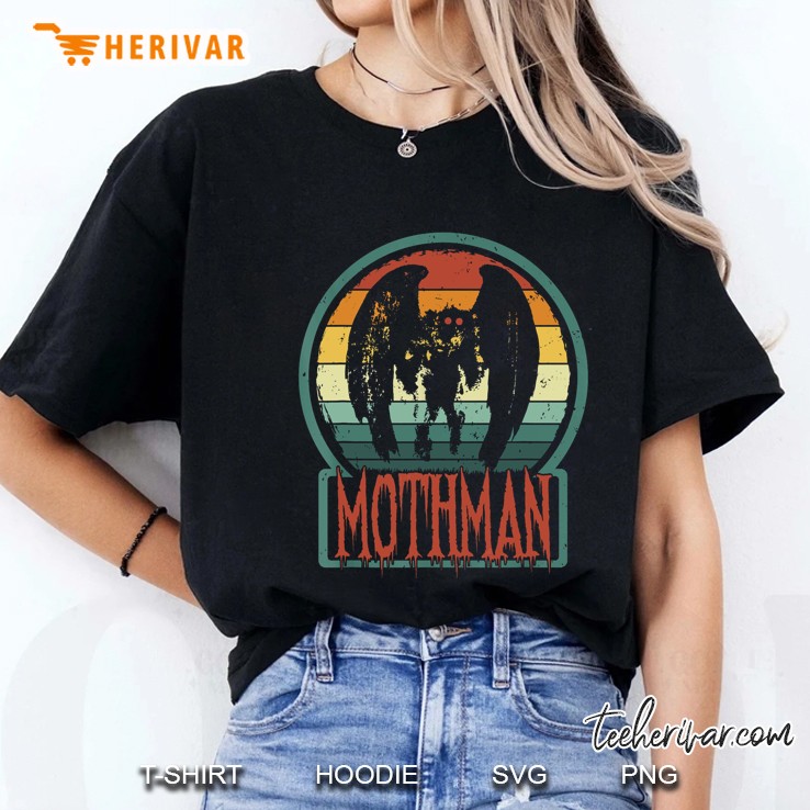 Mothman Point Pleasant Retro Vintage Version Ladies Tee