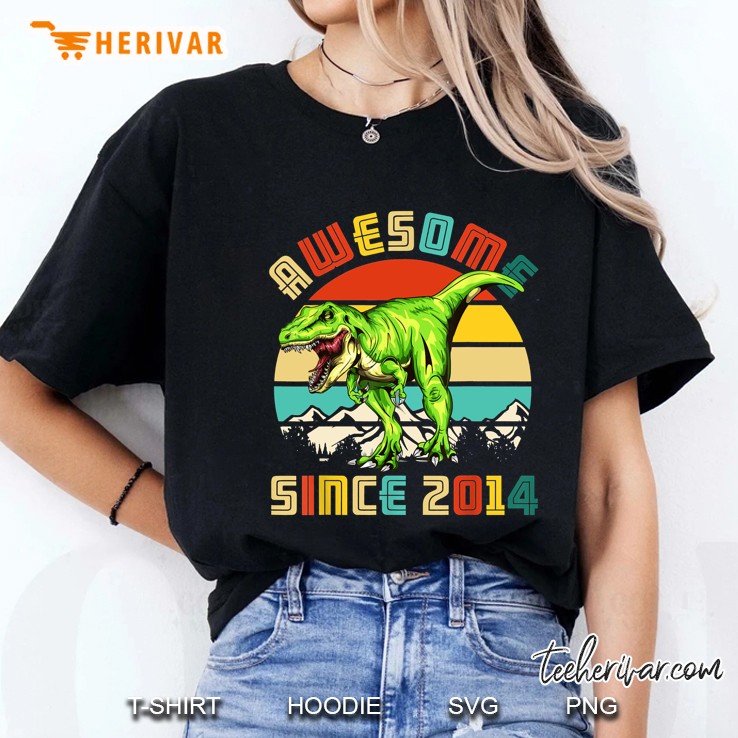 Awesome Since 2014 T-Rex Vintage Version2 Ladies Tee