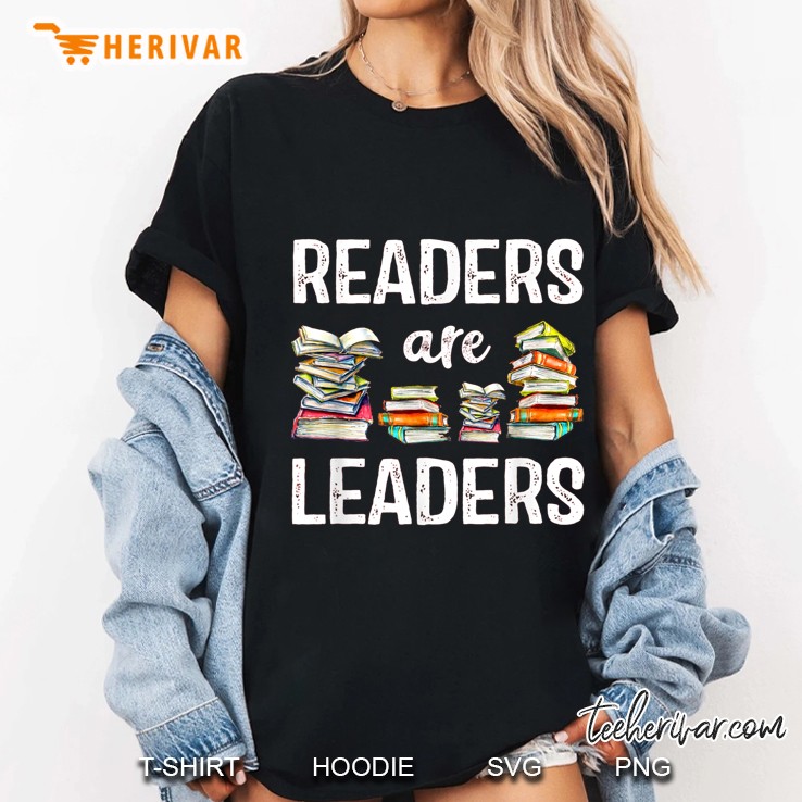 Readers Are Leaders Books Reading Version Ladies Tee