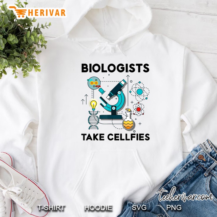 Biologists Take Cellfies White Version Hoodie