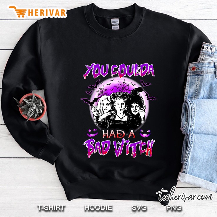 You Coulda Had A Bad Witch Hocus Pocus Halloween Black Version2 Sweatshirt