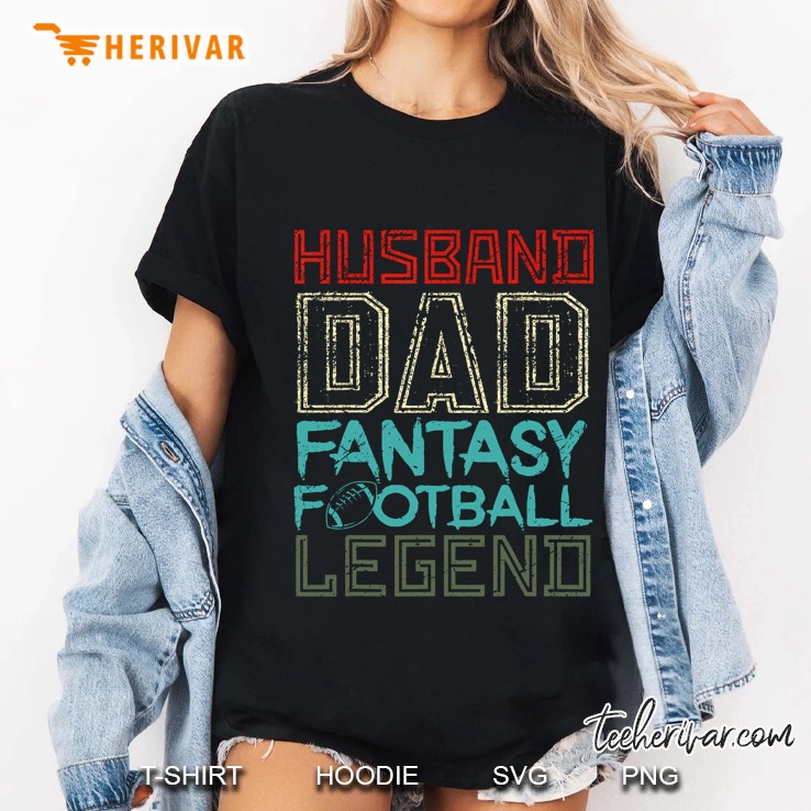 Husband Dad Fantasy Football Legend Ladies Tee
