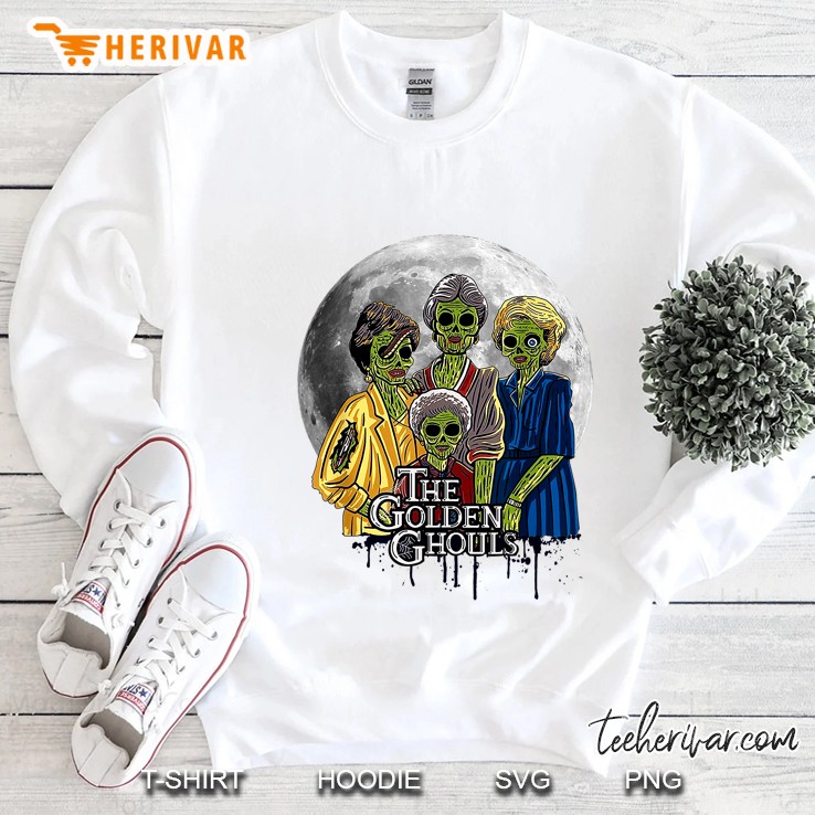 The Golden Ghouls Halloween White Version2 Sweatshirt