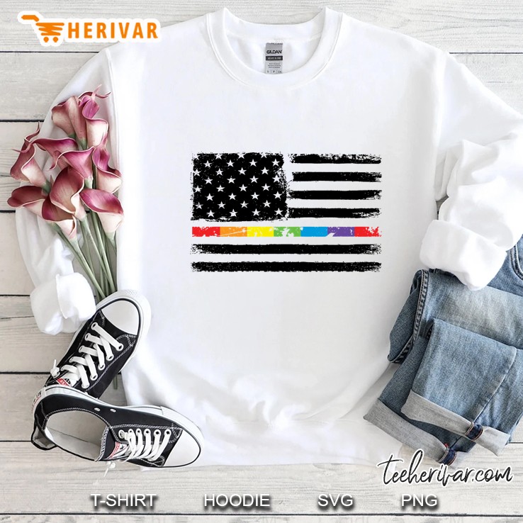American LGBT Flag LGBT Pride Version2 Sweatshirt