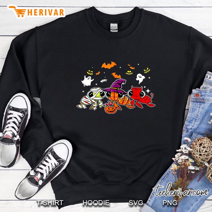 Mummy Pumpkin Devil Turtle Costume Halloween Sweatshirt