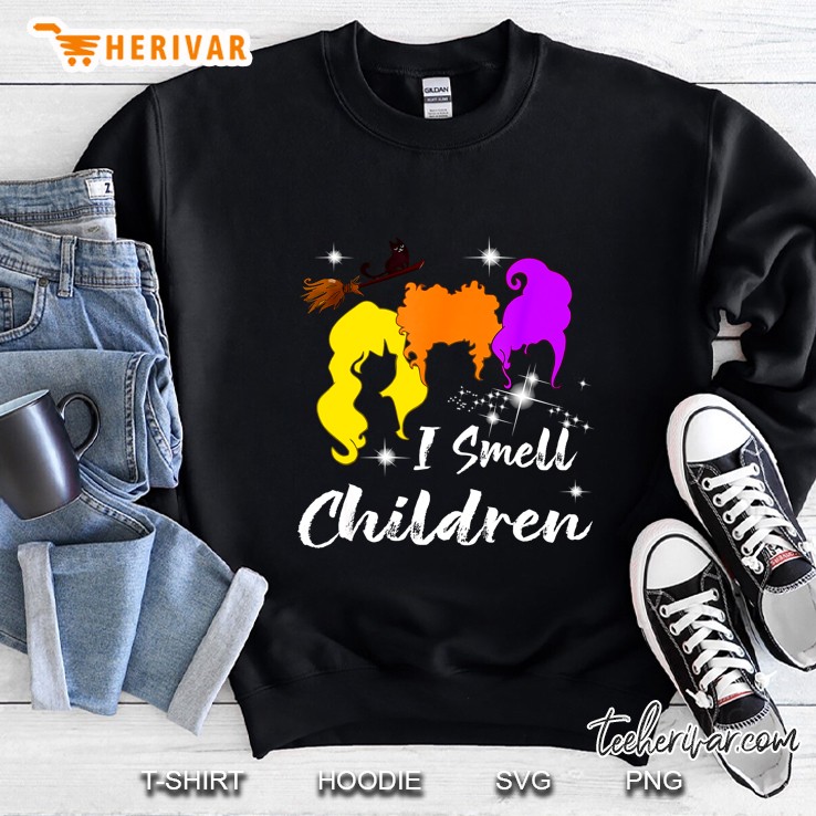 I Smell Children Hocus Pocus Black Cat Version Sweatshirt