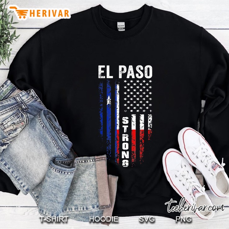 El Paso Strong American Flag Version2 Sweatshirt