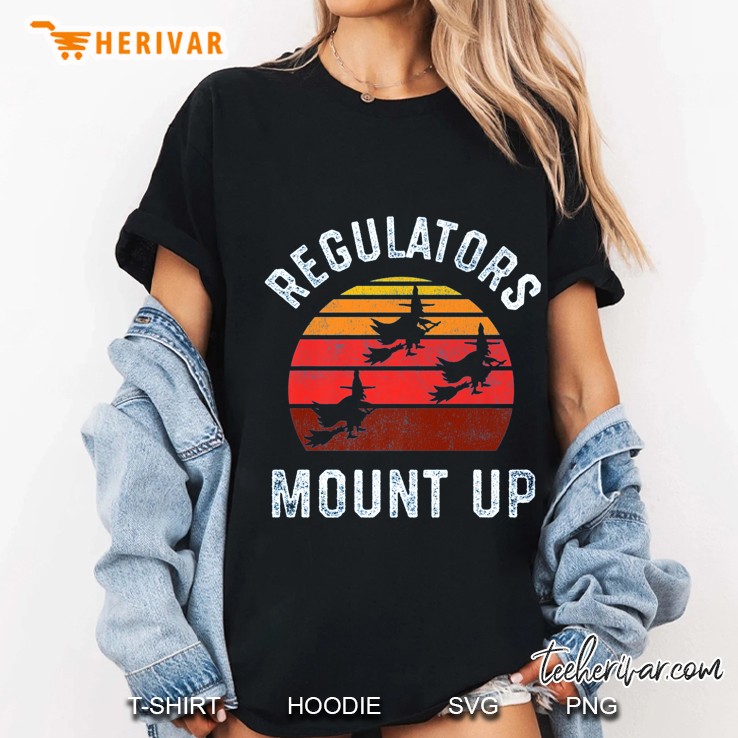 Regulators Mount Up Witch Vintage Version Ladies Tee