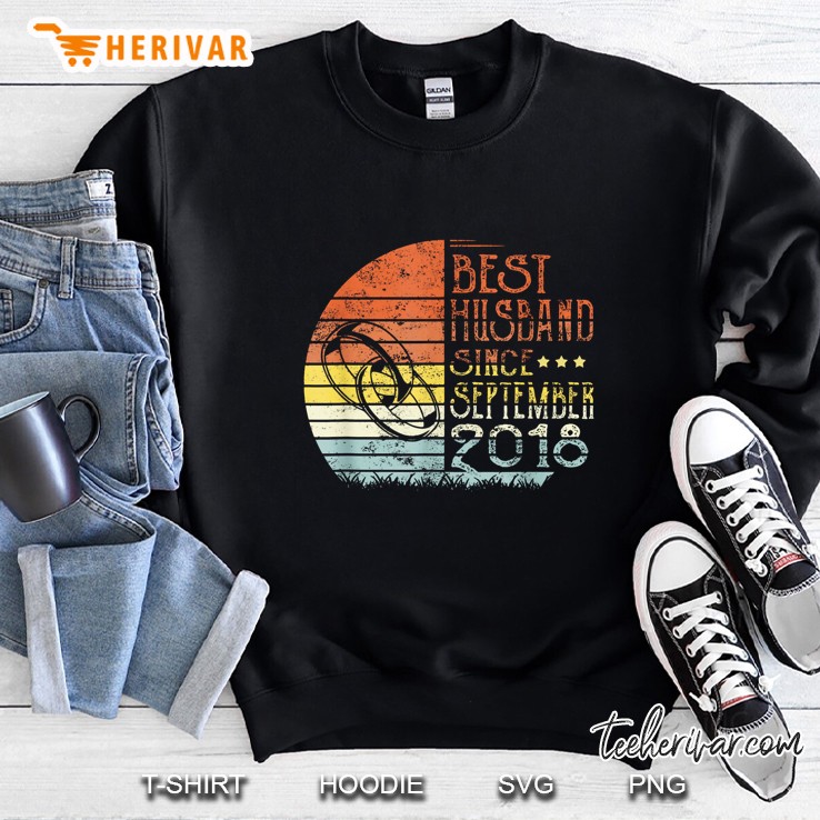 Best Husband Since September 2018 Vintage Version Sweatshirt