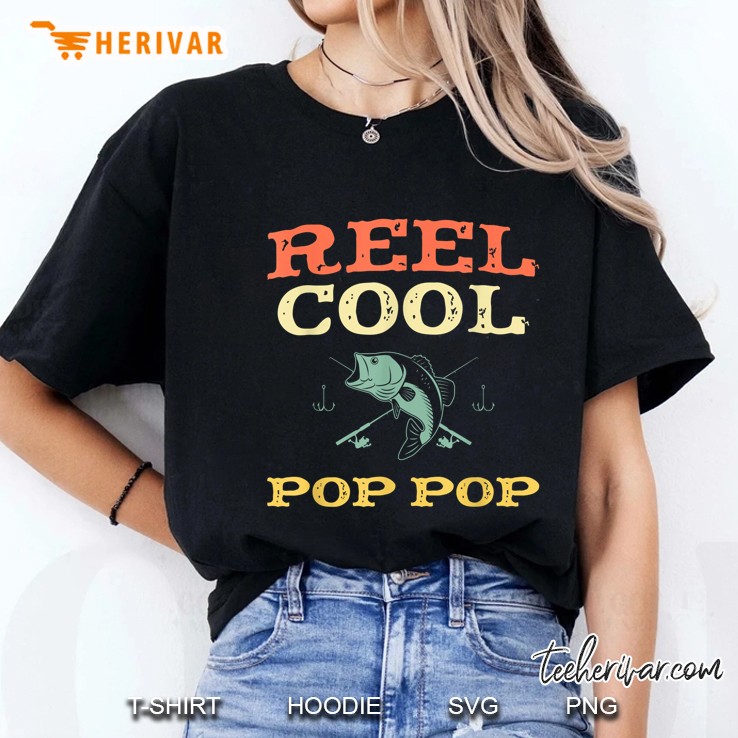 Reel Cool Pop Pop Fishing Vintage Version2 Ladies Tee