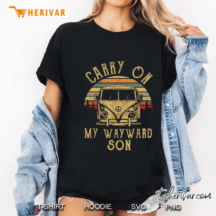 Carry On My Wayward Son Hippie Van Vintage Version Ladies Tee