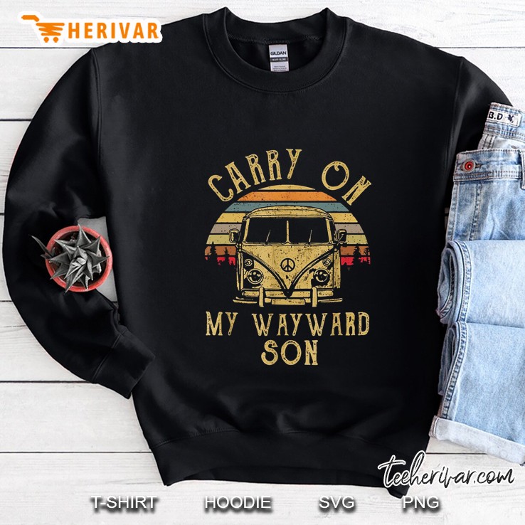Carry On My Wayward Son Hippie Van Vintage Version Sweatshirt