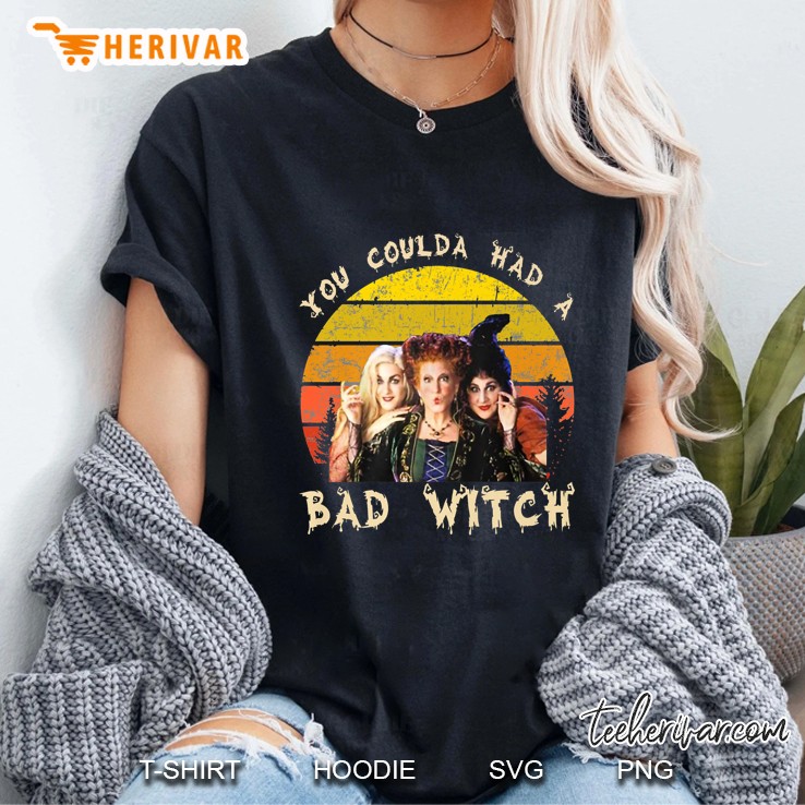 You Coulda Had A Bad Witch Hocus Pocus Vintage Version Ladies Tee